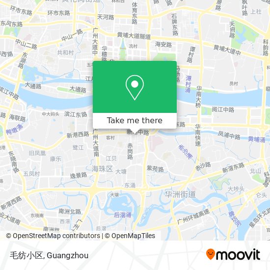 毛纺小区 map