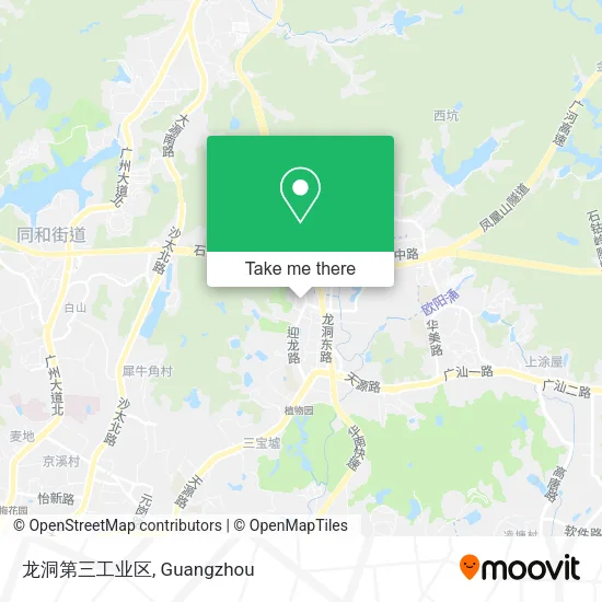 龙洞第三工业区 map