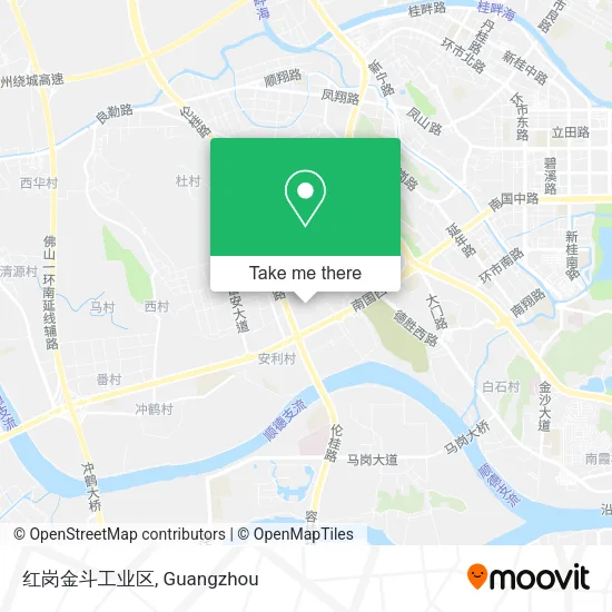 红岗金斗工业区 map