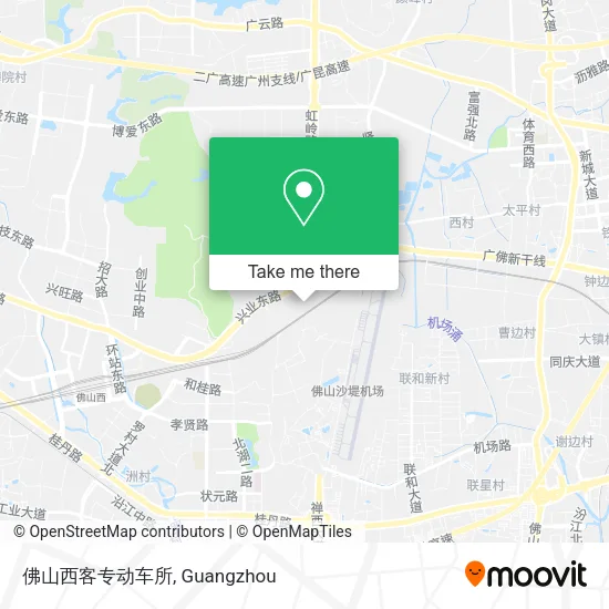 佛山西客专动车所 map