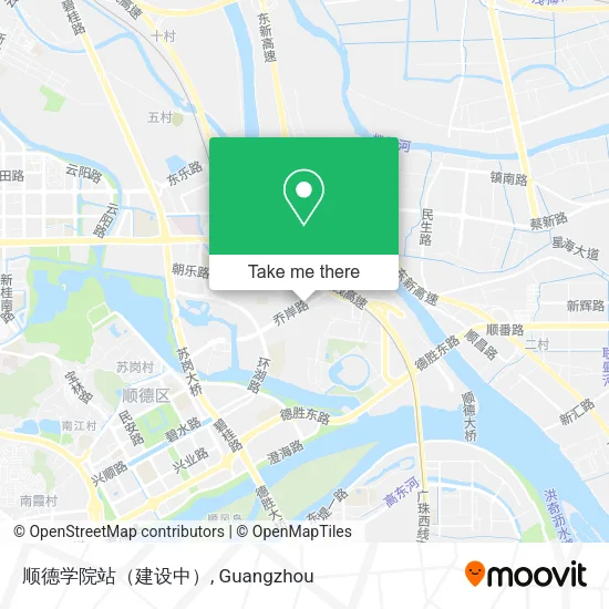 顺德学院站（建设中） map