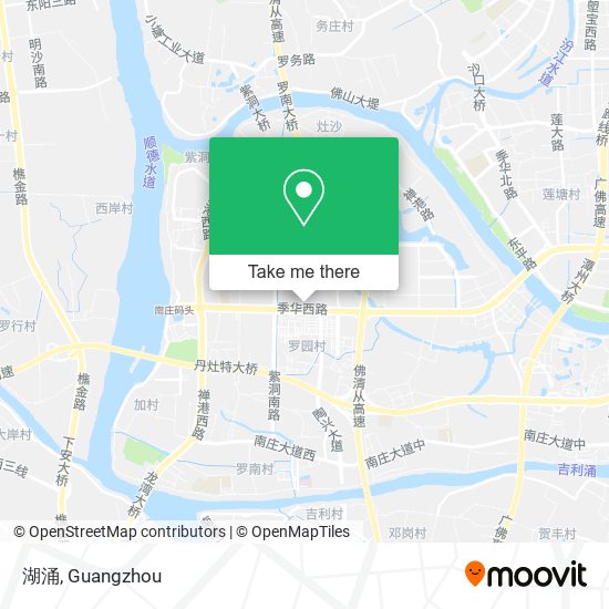 湖涌 map