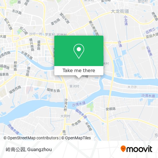 岭南公园 map