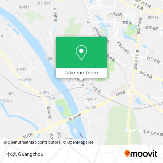 小塘 map