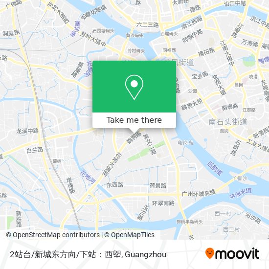 2站台/新城东方向/下站：西塱 map