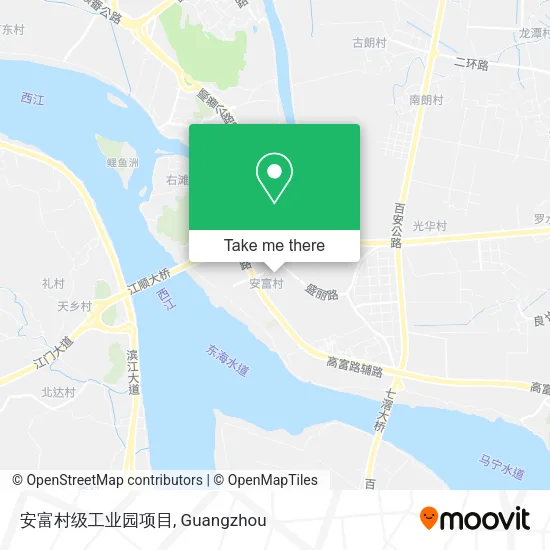 安富村级工业园项目 map