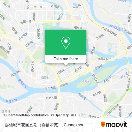 嘉信城市花园五期（嘉信帝苑） map