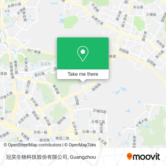 冠昊生物科技股份有限公司 map
