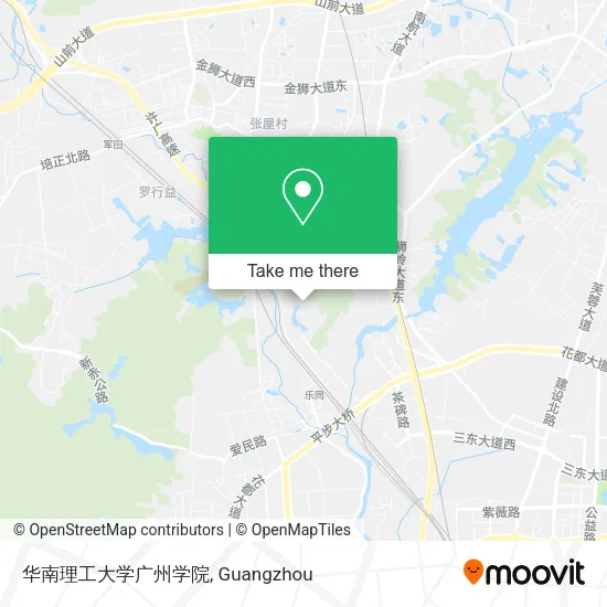 华南理工大学广州学院 map