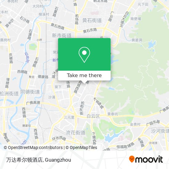 万达希尔顿酒店 map