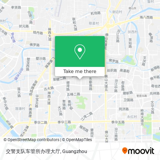 交警支队车管所办理大厅 map