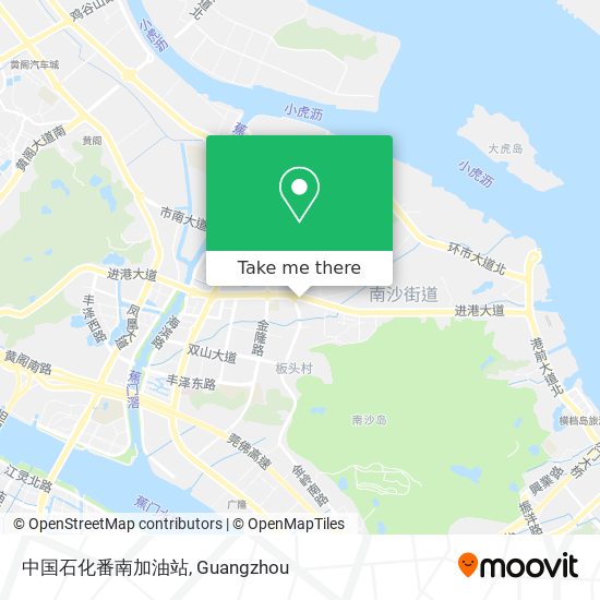 中国石化番南加油站 map