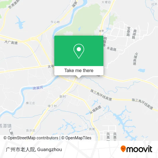 广州市老人院 map