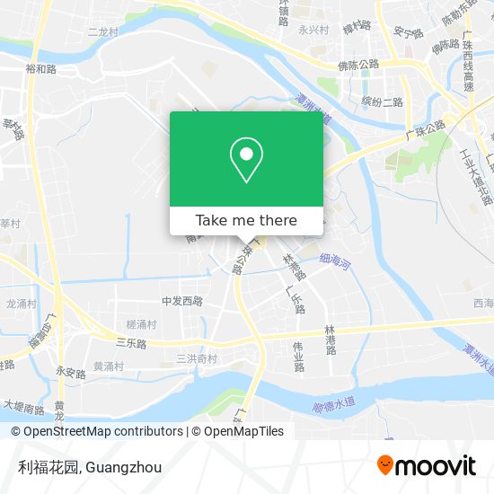 利福花园 map