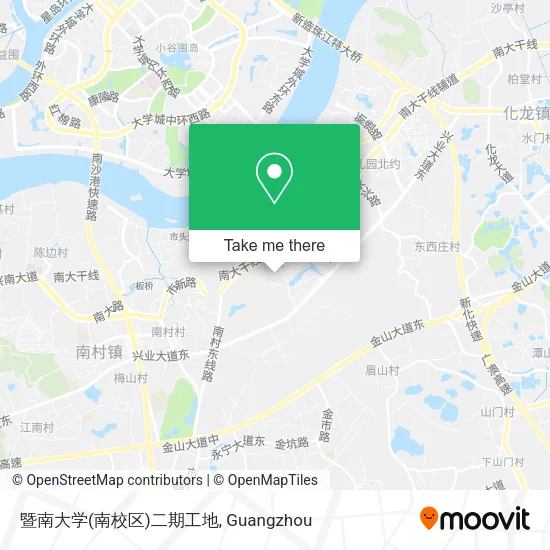 暨南大学(南校区)二期工地 map