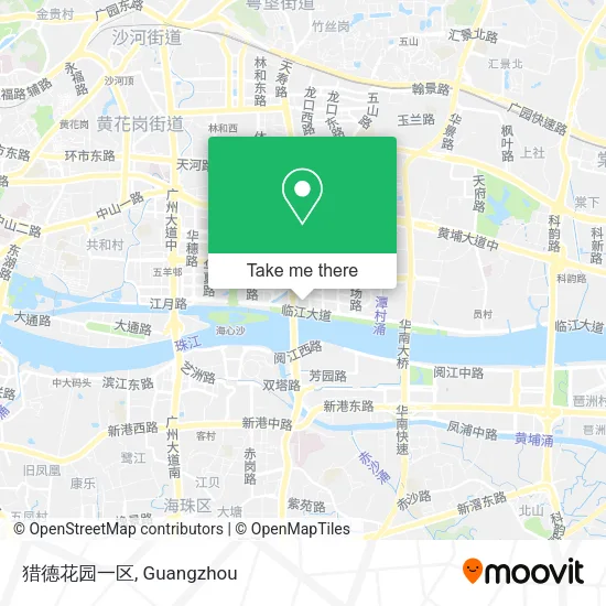 猎德花园一区 map