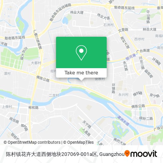 陈村镇花卉大道西侧地块207069-001a区 map