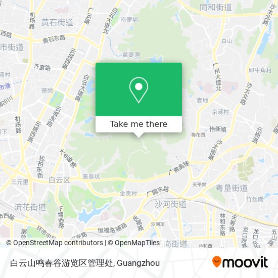 白云山鸣春谷游览区管理处 map