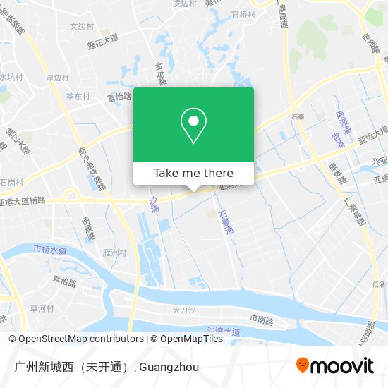 广州新城西（未开通） map