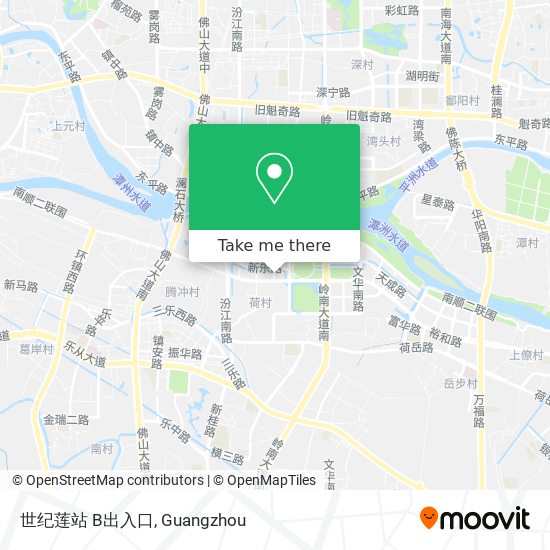 世纪莲站 B出入口 map