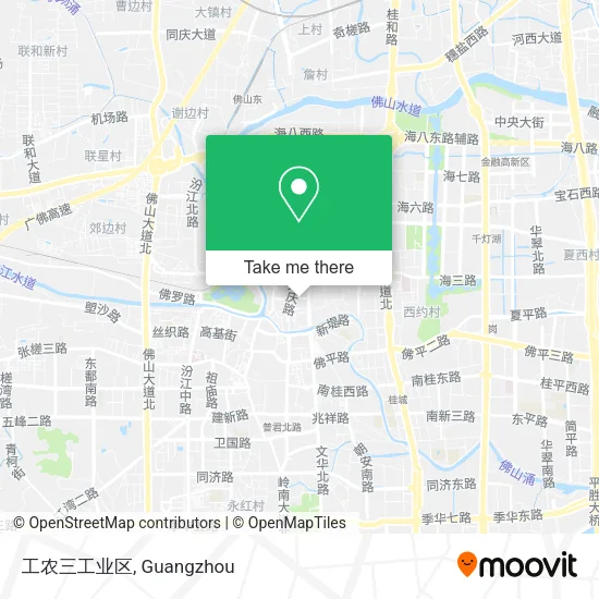 工农三工业区 map