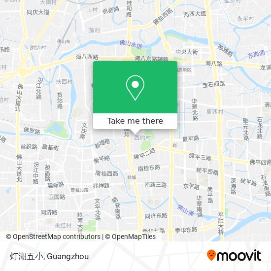 灯湖五小 map