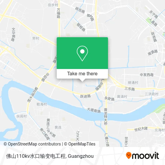 佛山110kv水口输变电工程 map