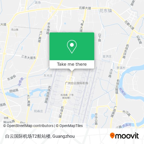 白云国际机场T2航站楼 map