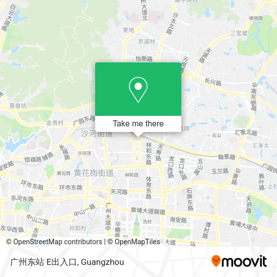 广州东站 E出入口 map