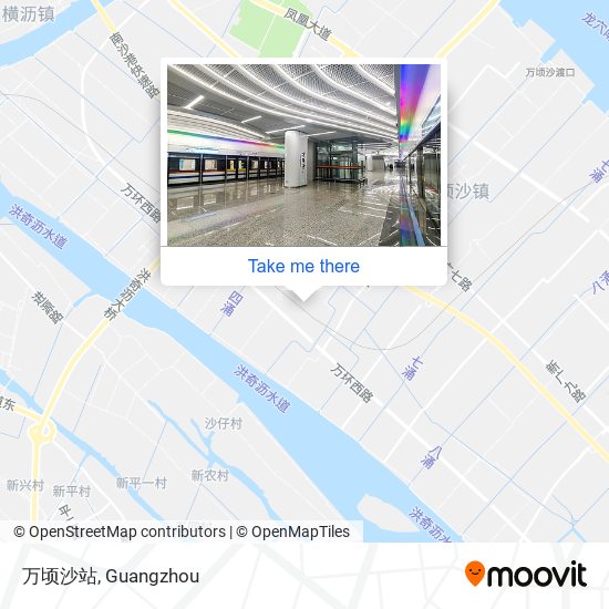万顷沙站 map