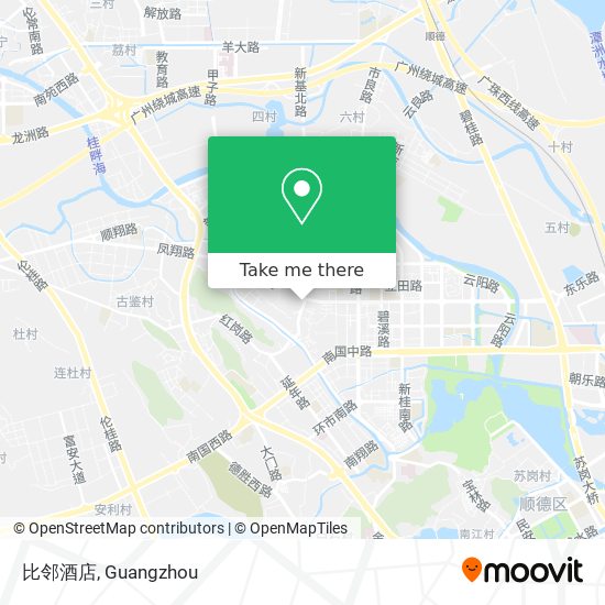 比邻酒店 map