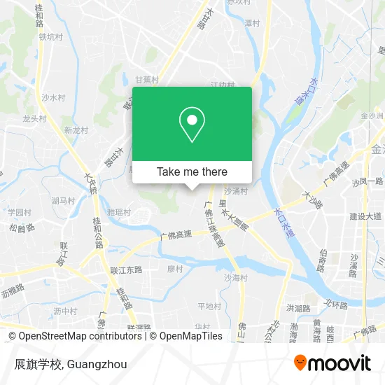 展旗学校 map