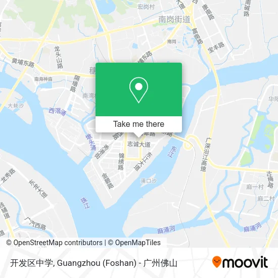 开发区中学 map
