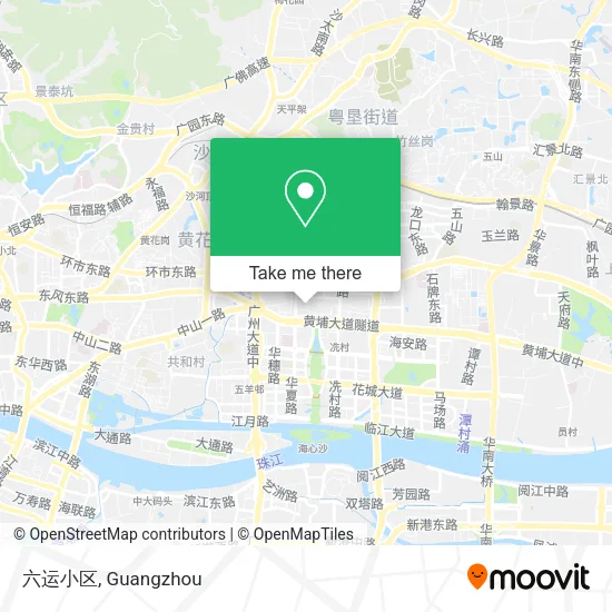 六运小区 map