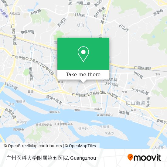 广州医科大学附属第五医院 map
