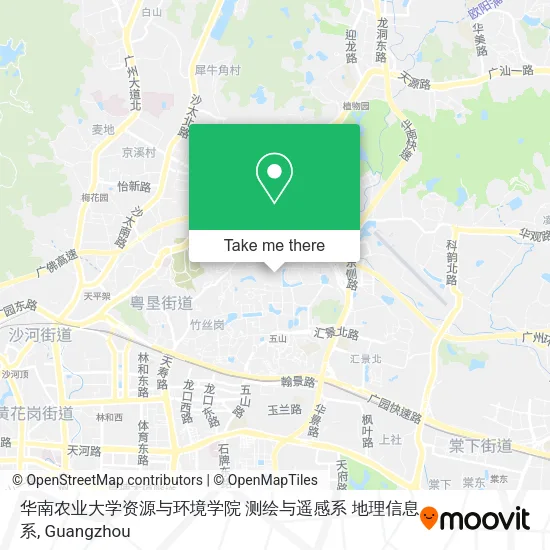 华南农业大学资源与环境学院 测绘与遥感系 地理信息系 map
