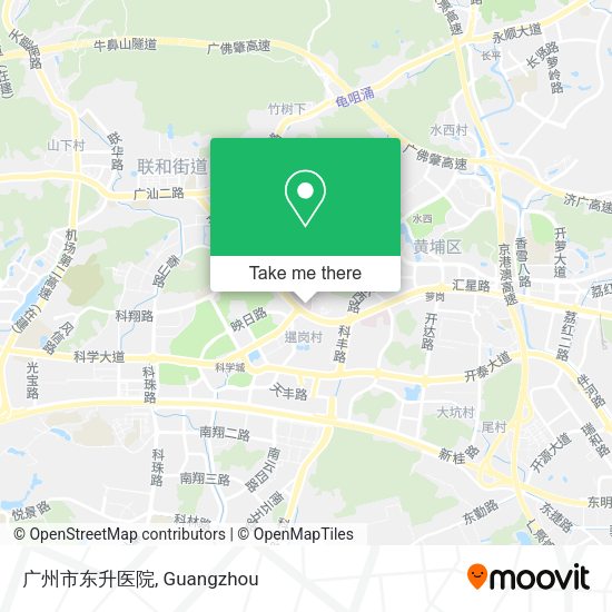 广州市东升医院 map