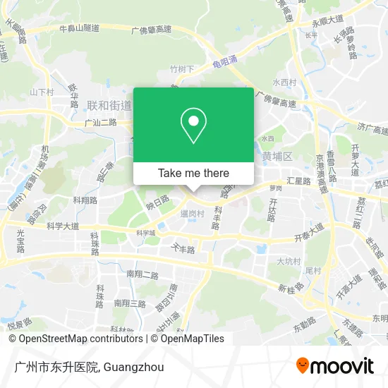 广州市东升医院 map