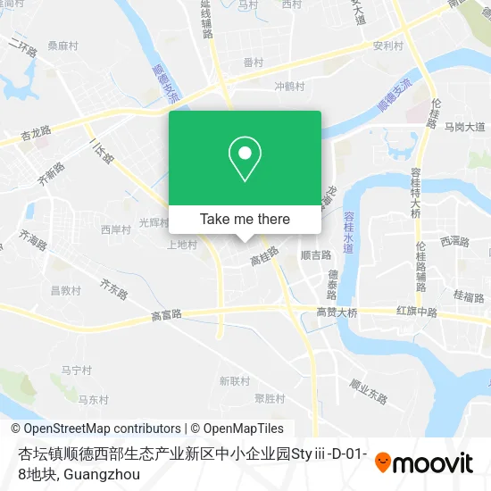 杏坛镇顺德西部生态产业新区中小企业园Styⅲ-D-01-8地块 map