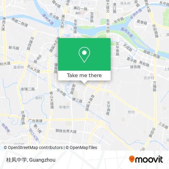 桂凤中学 map