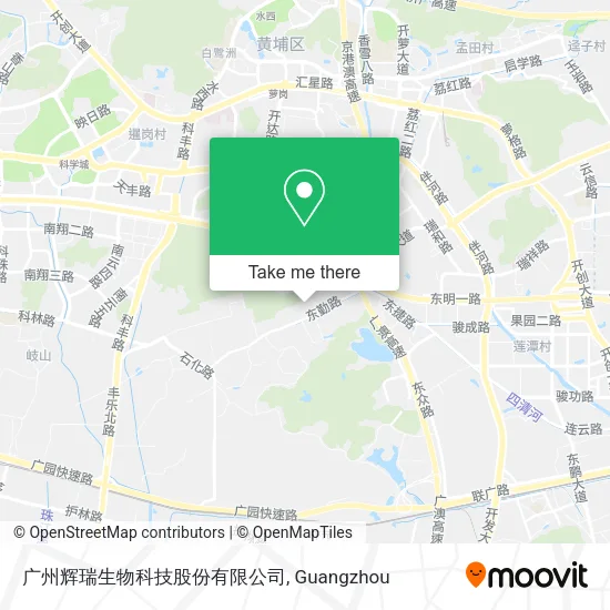 广州辉瑞生物科技股份有限公司 map
