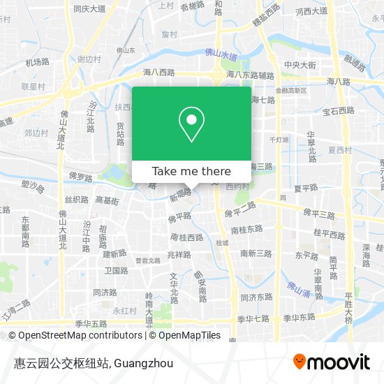 惠云园公交枢纽站 map