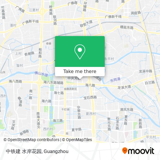 中铁建 水岸花园 map