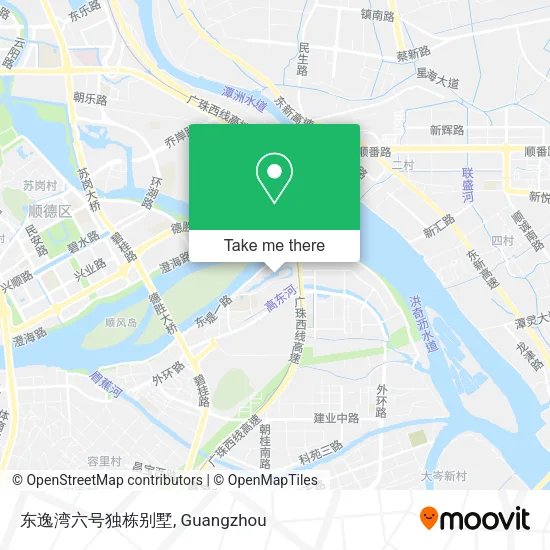 东逸湾六号独栋别墅 map