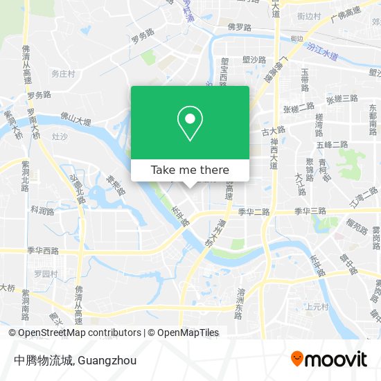 中腾物流城 map