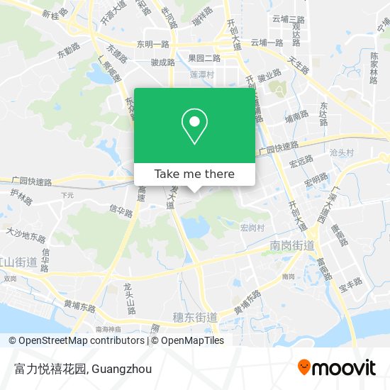 富力悦禧花园 map