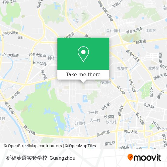 祈福英语实验学校 map