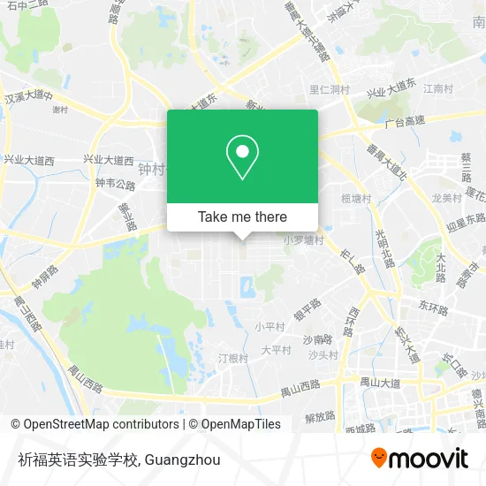 祈福英语实验学校 map