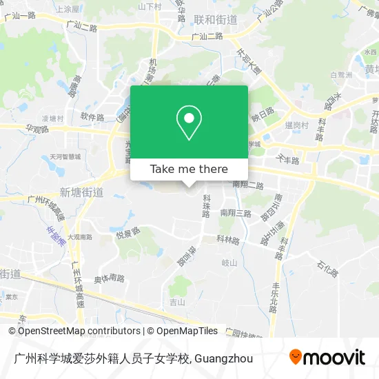 广州科学城爱莎外籍人员子女学校 map