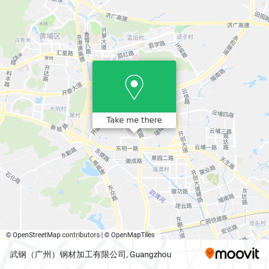 武钢（广州）钢材加工有限公司 map